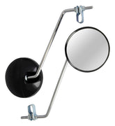 Bike It Universal Clamp On Moped Mirrors With 8mm Thread Pair Motorcycle