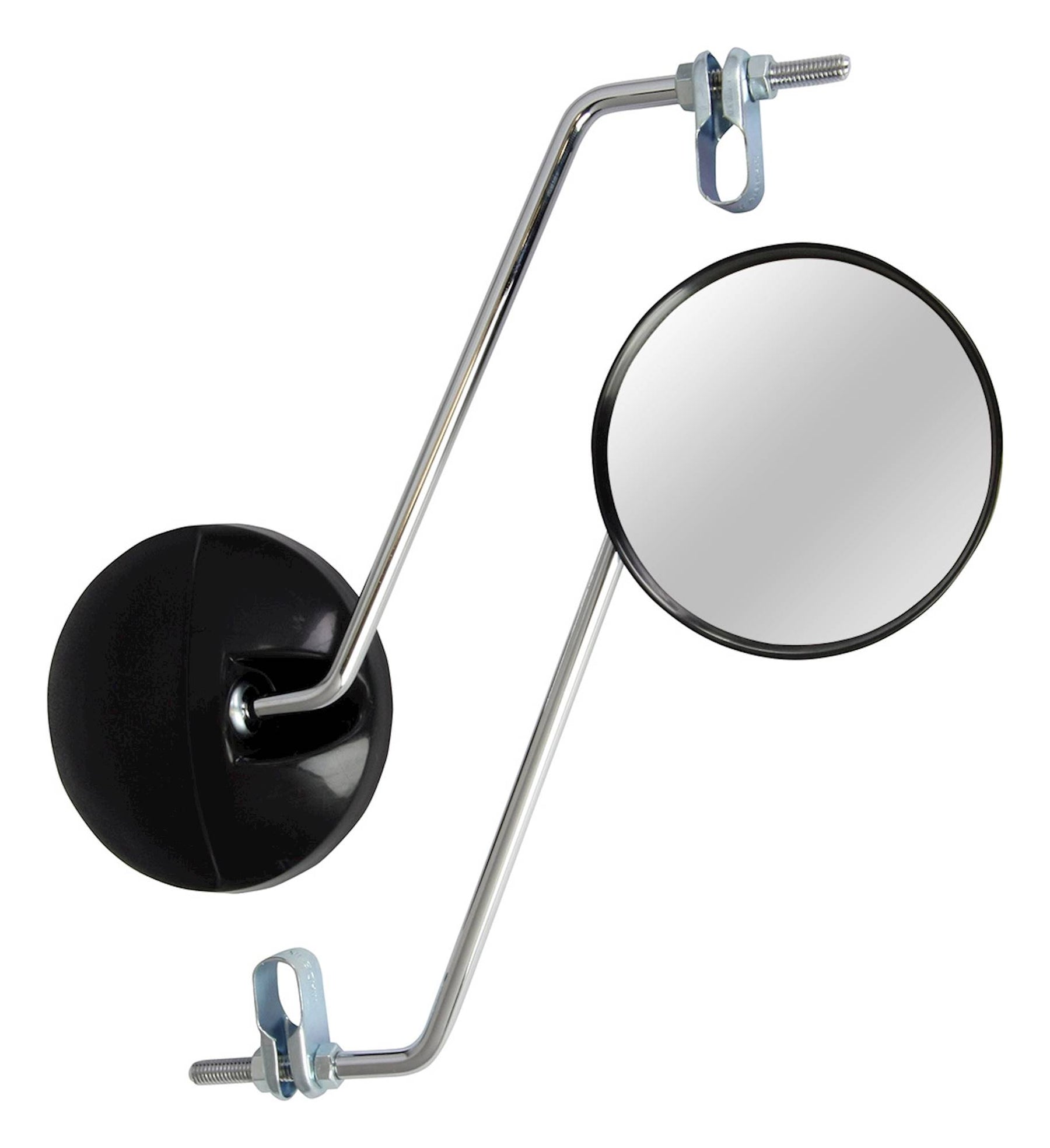 Bike It Universal Clamp On Moped Mirrors With 8mm Thread Pair Motorcycle