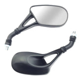 Bike It Aero Universal Black Motorcycle Mirrors Pair 10mm Thread Road