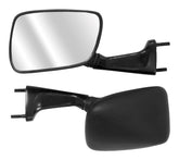 Bike It Black Universal Fairing Type Motorcycle Mirrors Pair Road