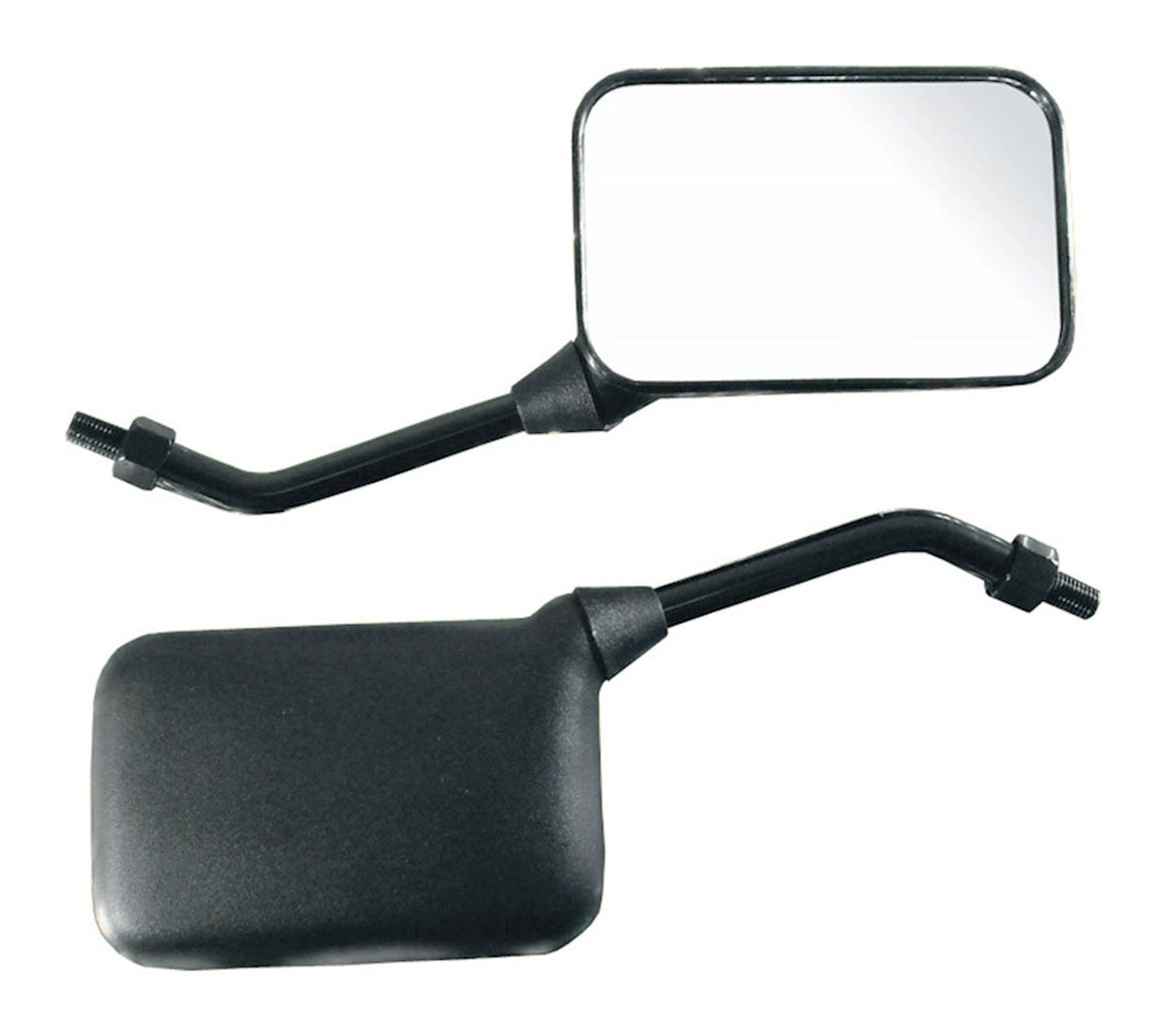 Bike It GP Sports Short Universal Motorcycle Mirrors Pair 10mm Thread