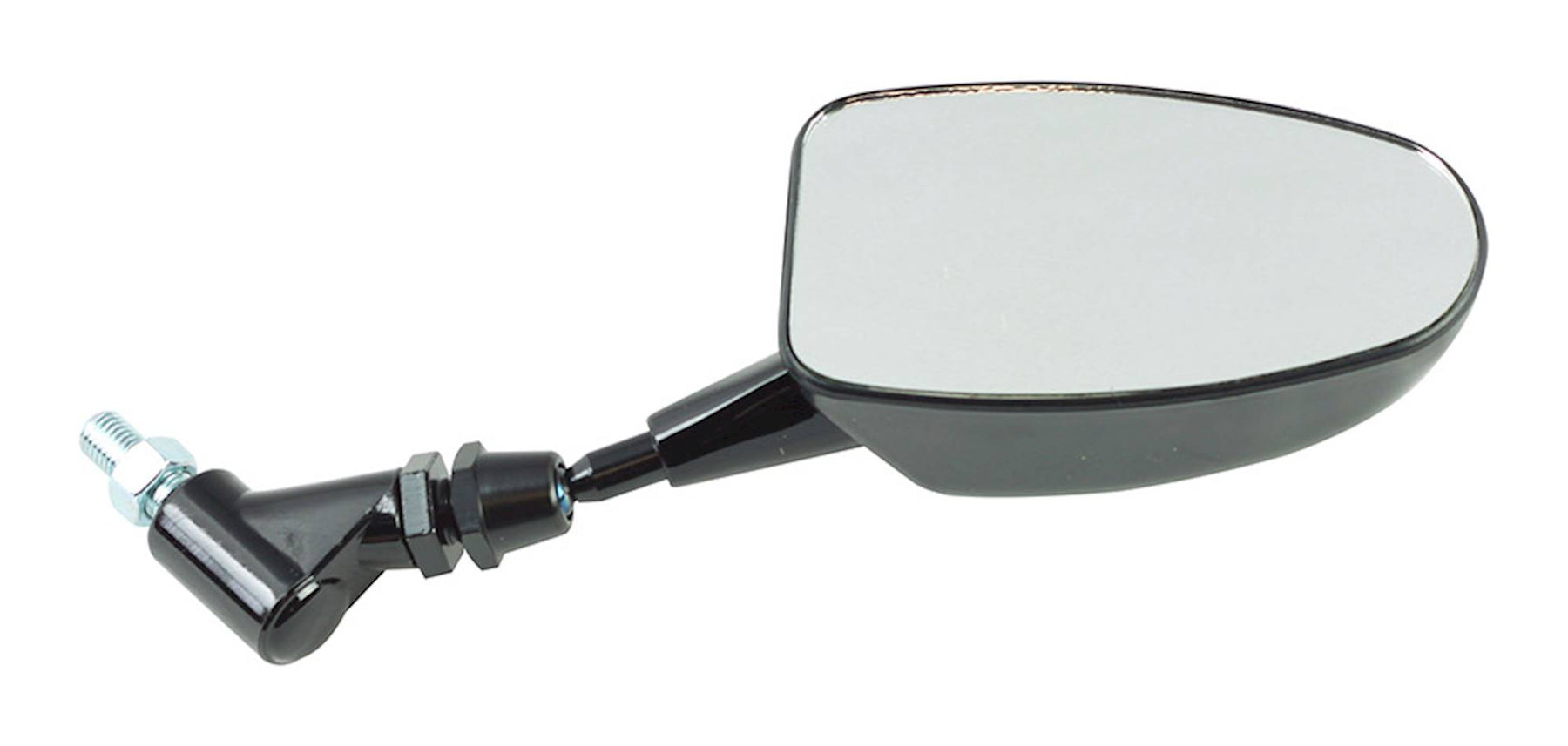 Bike It Black Stalker Handlebar Mirrors Pair 10mm Thread Motorcycle Road