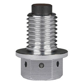 Bike It Magnetic Oil Cleaning Sump Bolt - M12 x 1.5 Pitch (Silver)