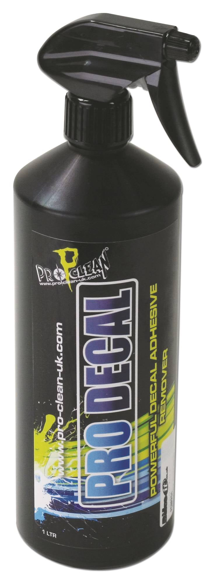 Pro Clean Decal Adhesive & Sticky Residue Remover 1 Litre Spray Bottle