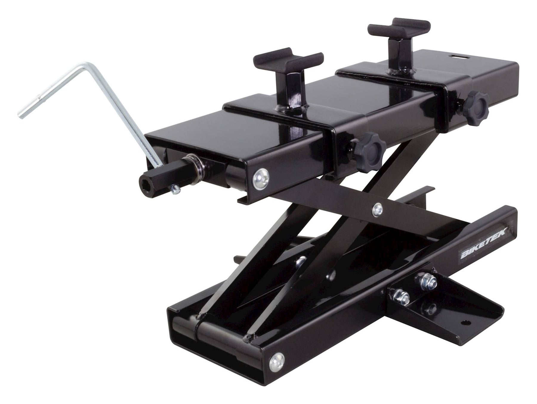 BikeTek Premium Hydraulic Motorcycle Lift Jack Black