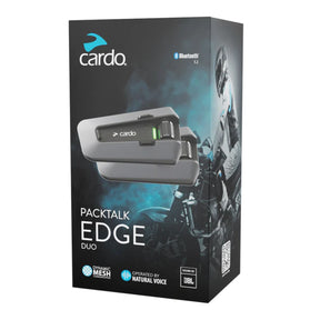 Cardo Packtalk Edge Duo Set Bluetooth Motorcycle Helmet Intercom Pack of 2
