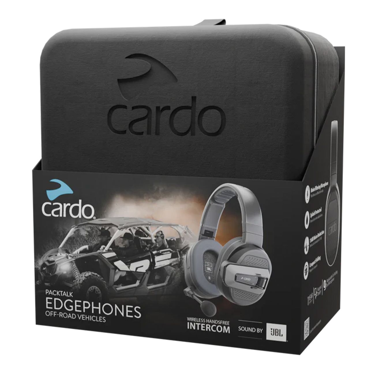Cardo Packtalk Edge Phones Headset Bluetooth Helmet Intercom Speakers