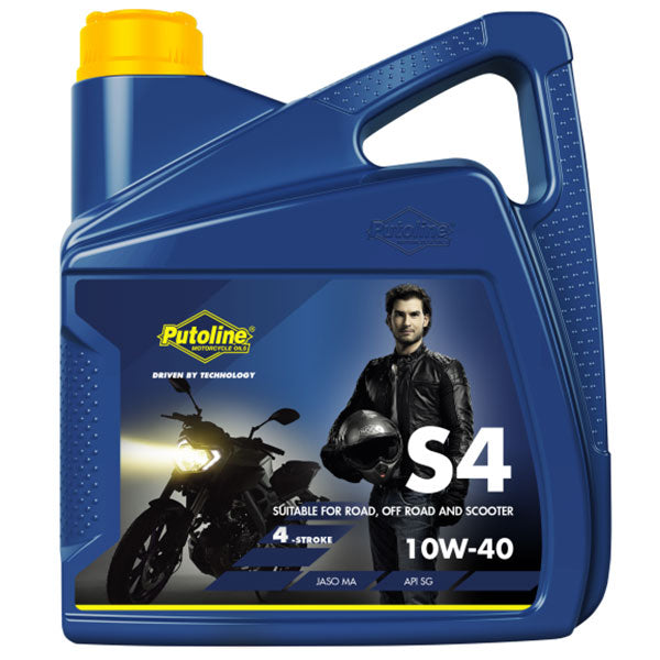 Putoline S4 10W-40 Mineral Motorcycle Oil 4 Litre