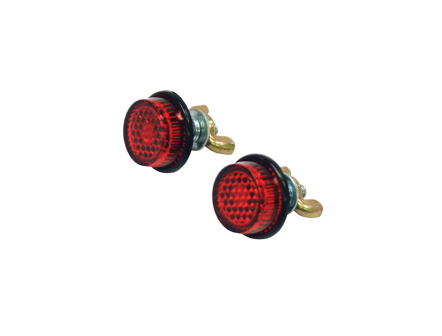 Bike It Red Number Plate Reflector Bolts Motorcycle Scooter