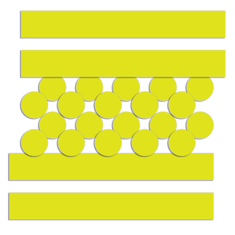 Bike It Yellow Reflective Sticker Set Motorcycle Scooter Safety