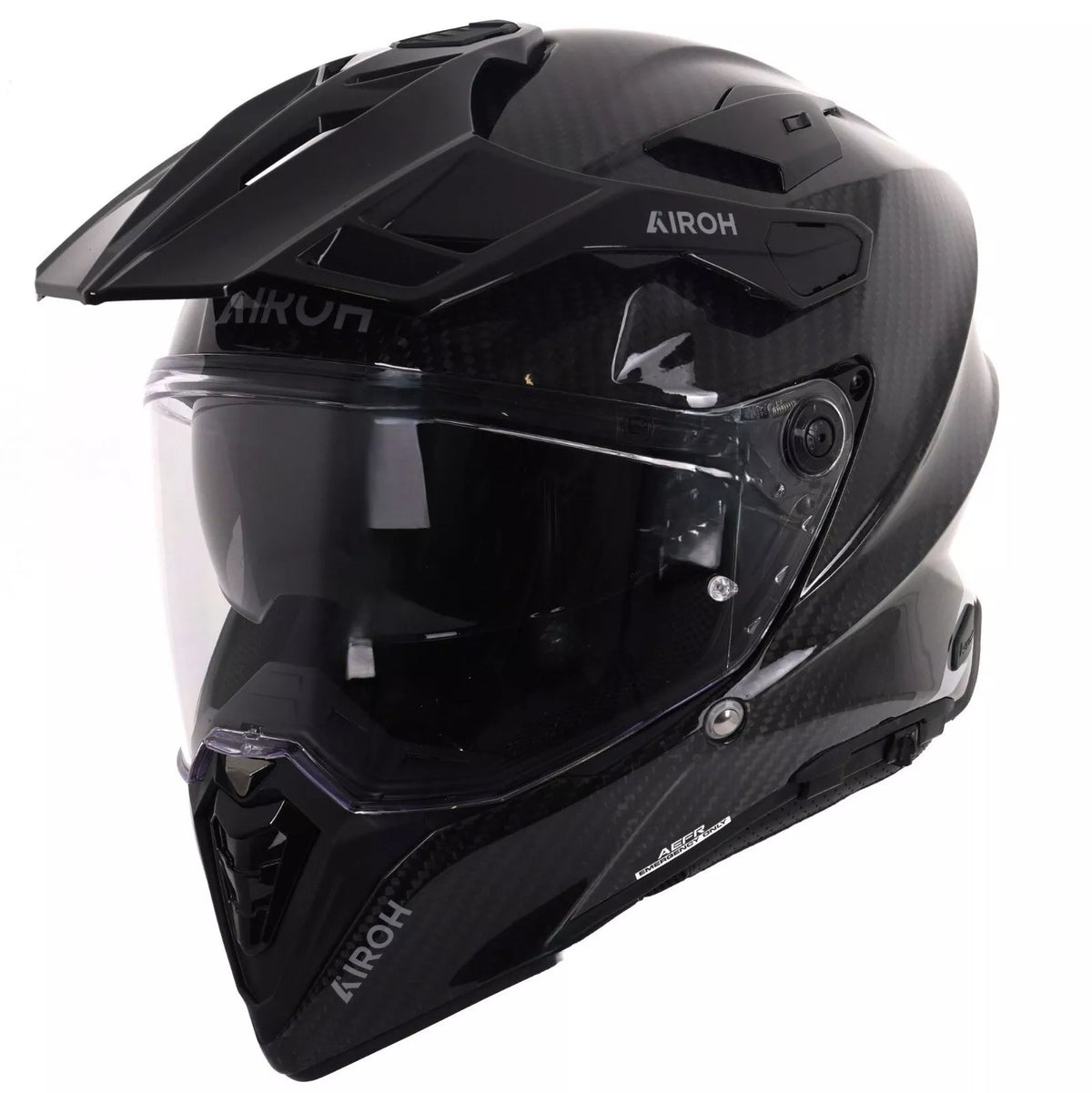 Airoh Commander 2 Adventure Motorcycle Helmet Full Carbon Gloss ECE 2206 Pinlock