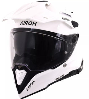Airoh Commander 2 Adventure Motorcycle Helmet White Gloss Carbon ECE 2206