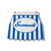 Scomadi TT TL GT Blue & White MudFlap - Cuppini
