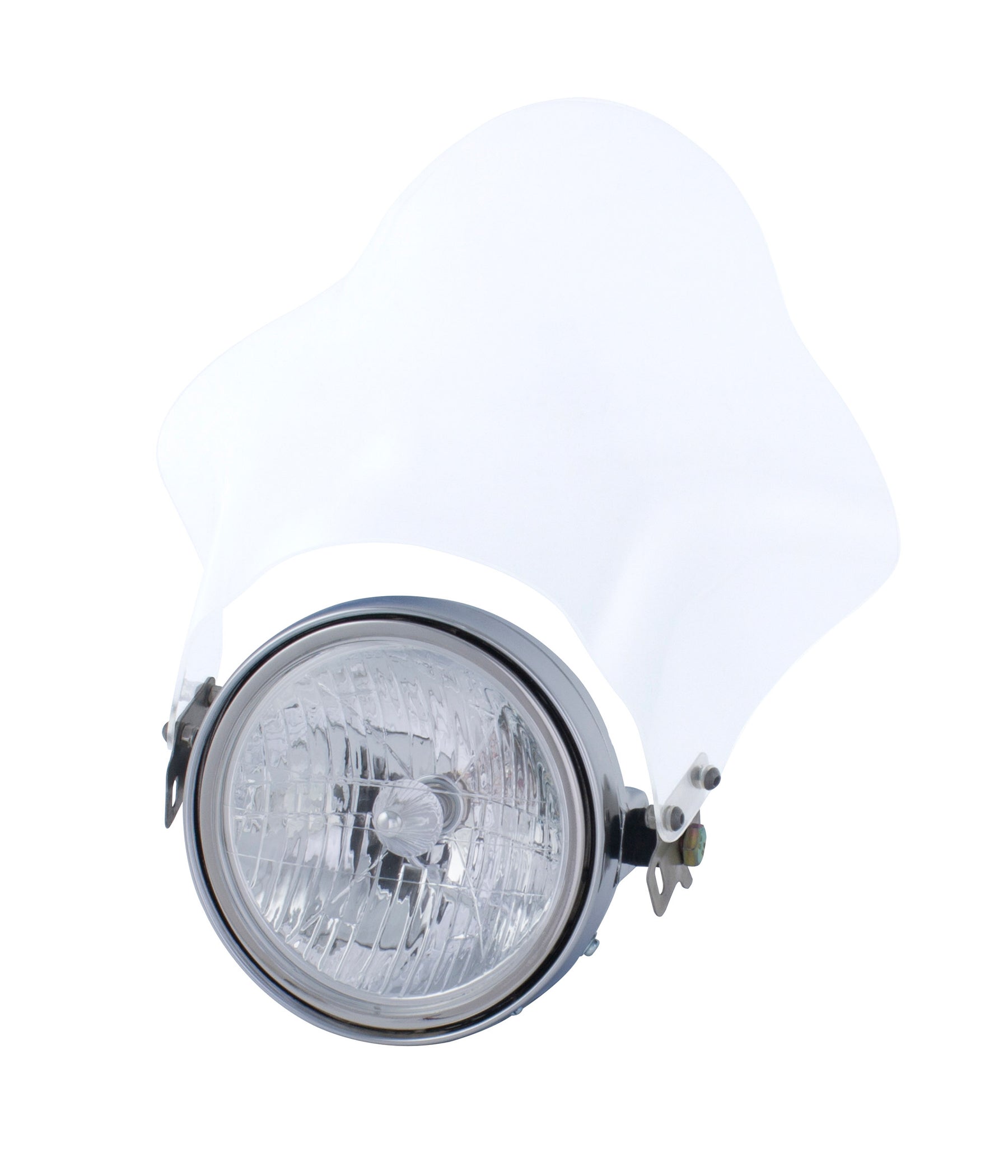 Universal Motorcycle AirBlade Clear Bubble Fly Screen With Fitting Kit