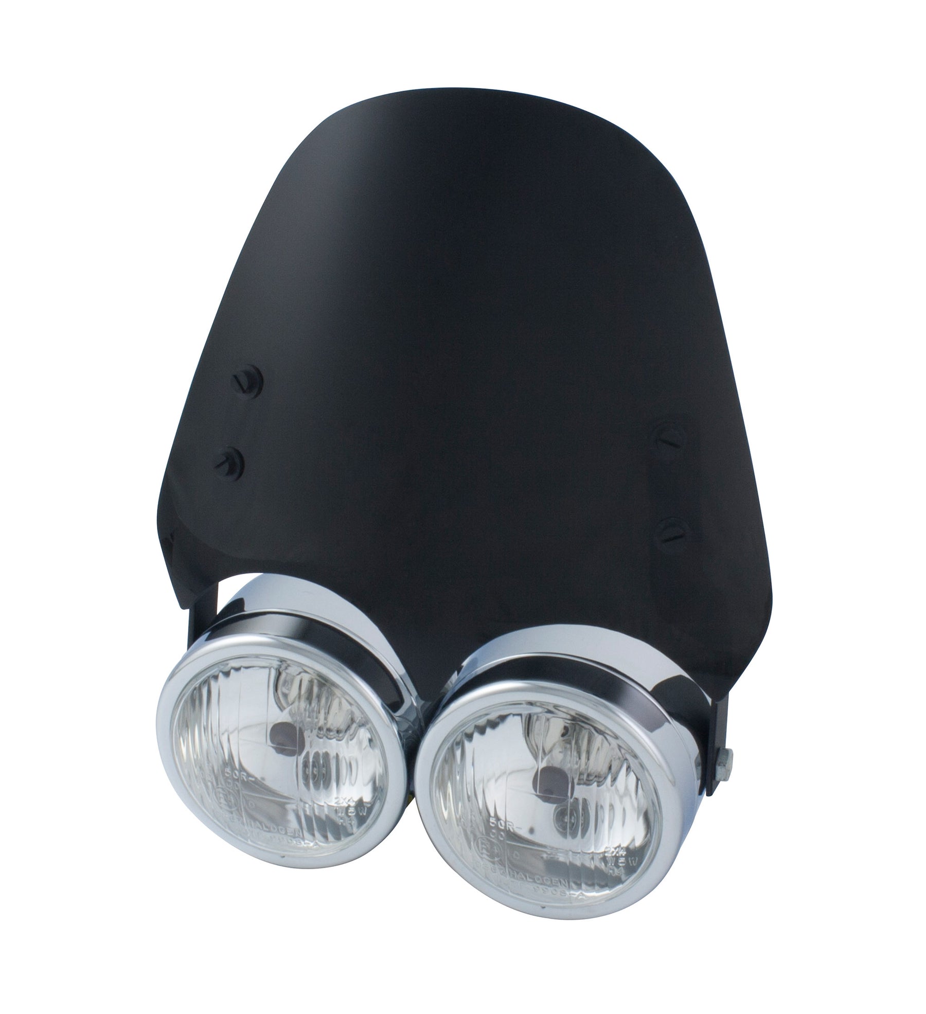 Universal Dominator Headlight AirBlade Dark Smoked Screen With Fitting Kit