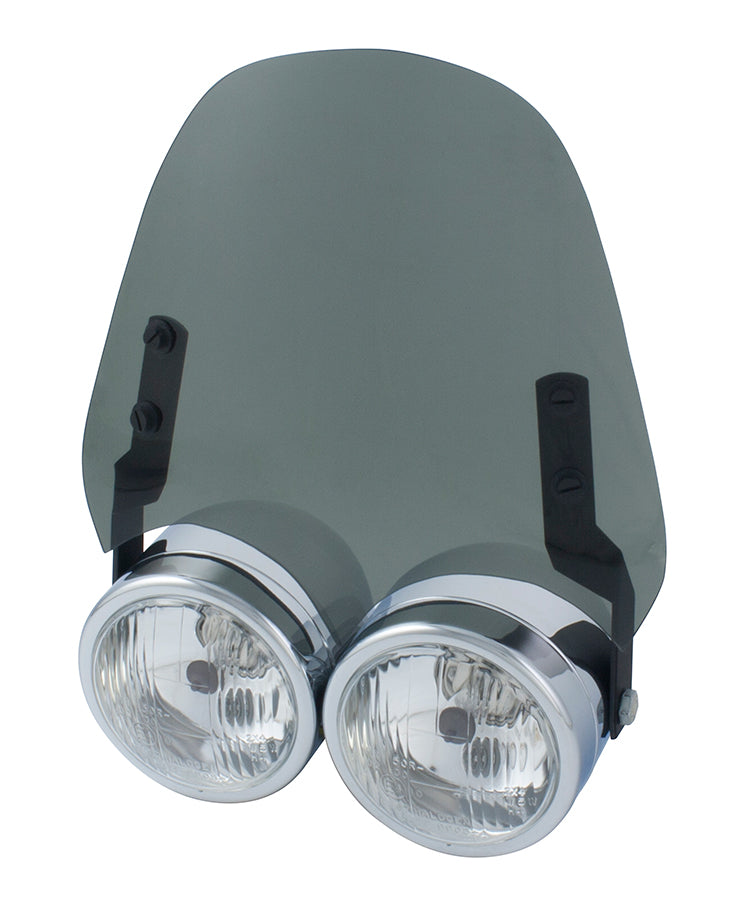 Motorcycle Dominator Headlight Light Smoked Screen AirBlade