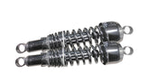 Bike It 335mm Eye-to-Eye Chrome Twin Shock Absorbers Universal Pair - Beedspeed