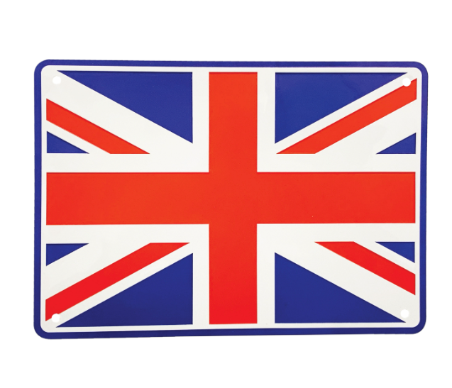 Bike It Aluminium Parking Sign - Union Jack