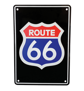 Bike It Aluminium Parking Sign - Route 66
