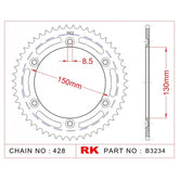 Sprocket Rear RK-B3234-51 JTR1249