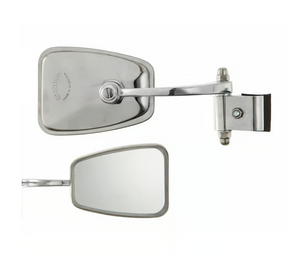 Vespa Lambretta Scooter Royal Alloy Scomadi Stadium Legshield Mirror Folding Type Stadium - Right Hand