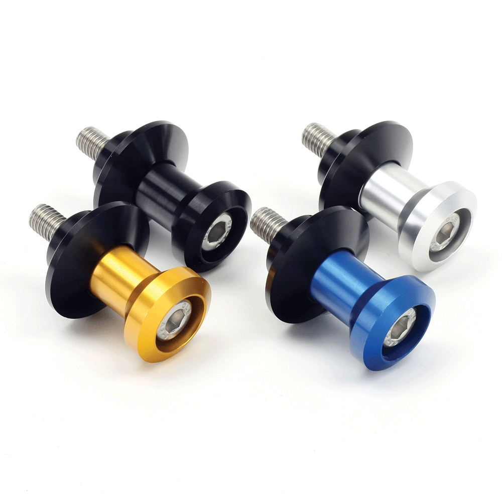 BikeTek Black 6mm 1 Pitch Swing Arm Spools - Beedspeed