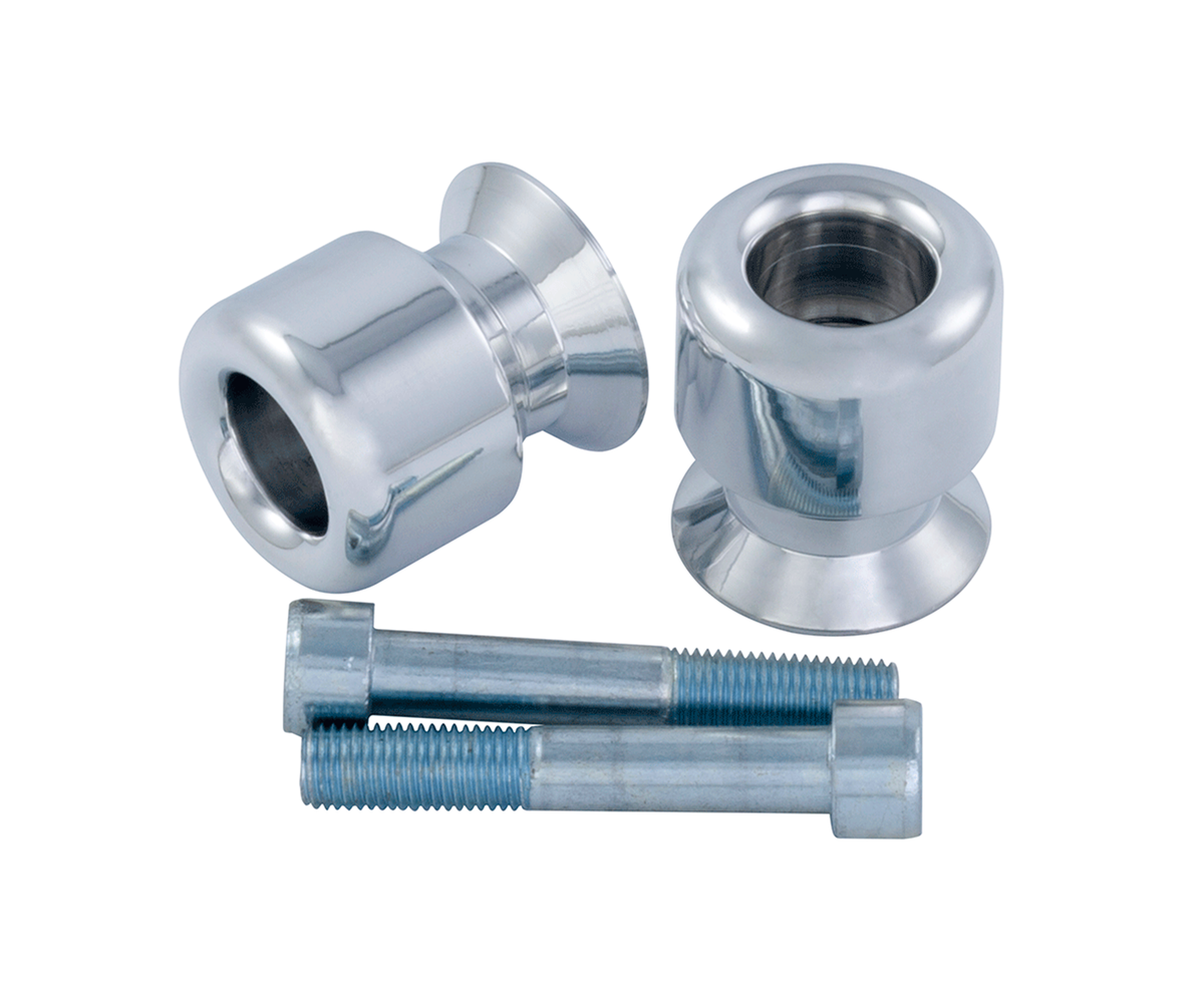 BikeTek 10mm 1.25 Pitch Aluminium Swing-Arm Sliders Kawasaki Type With Spacers