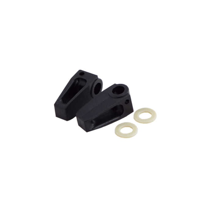 Scootopia Lambretta Late Series 3 LI, SX Black Side Panel Roller & Washer Set (1 Pair)