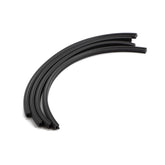 Scootopia Lambretta Series 3 LI, SX, TV DL & GP Black Floor Channel Rubber Set (Set of 4)