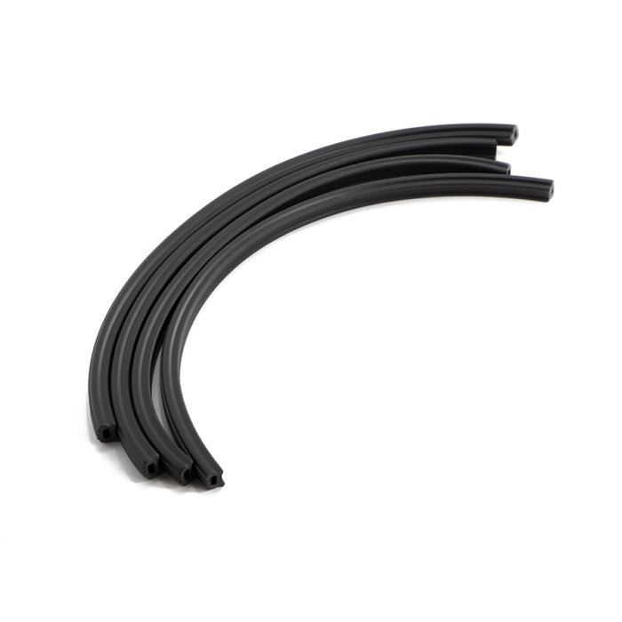 Scootopia Lambretta Series 3 LI, SX, TV DL & GP Black Floor Channel Rubber Set (Set of 4)
