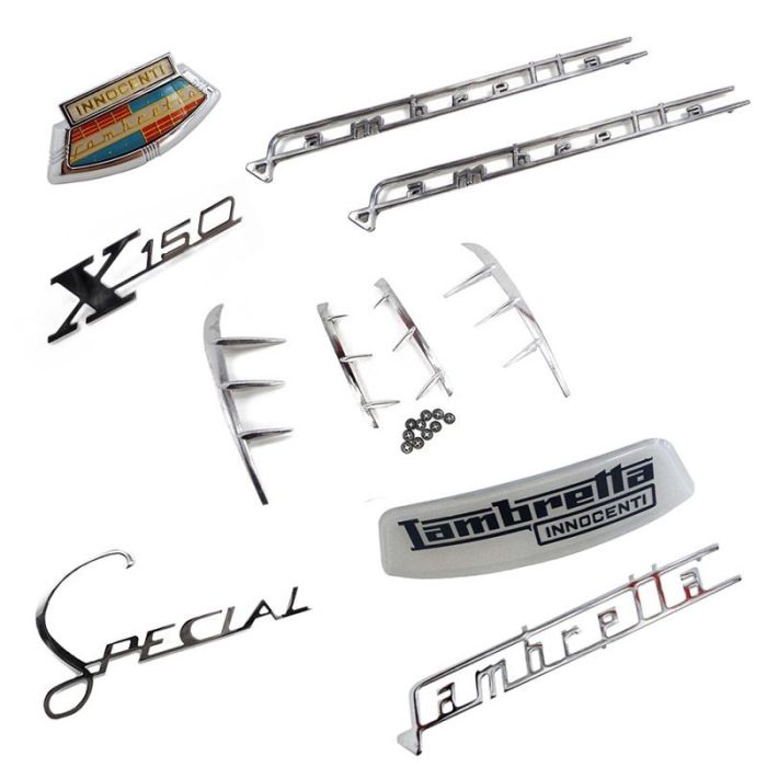 Scootopia Lambretta SX150 Early Series 3 Complete Badge set