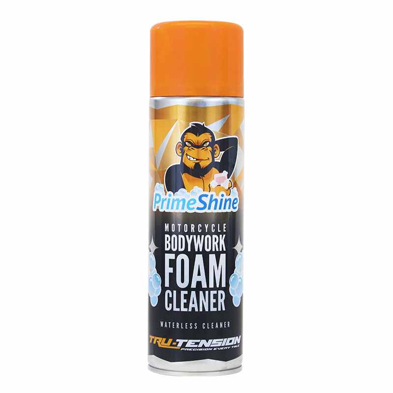 Tru-Tension Primeshine Motorcycle Motorbike Bodywork Foam Cleaner 500ml
