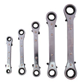 Bike It Ratchet Spanner Set 5-Piece Reverse Action Motorcycle Tool - Beedspeed