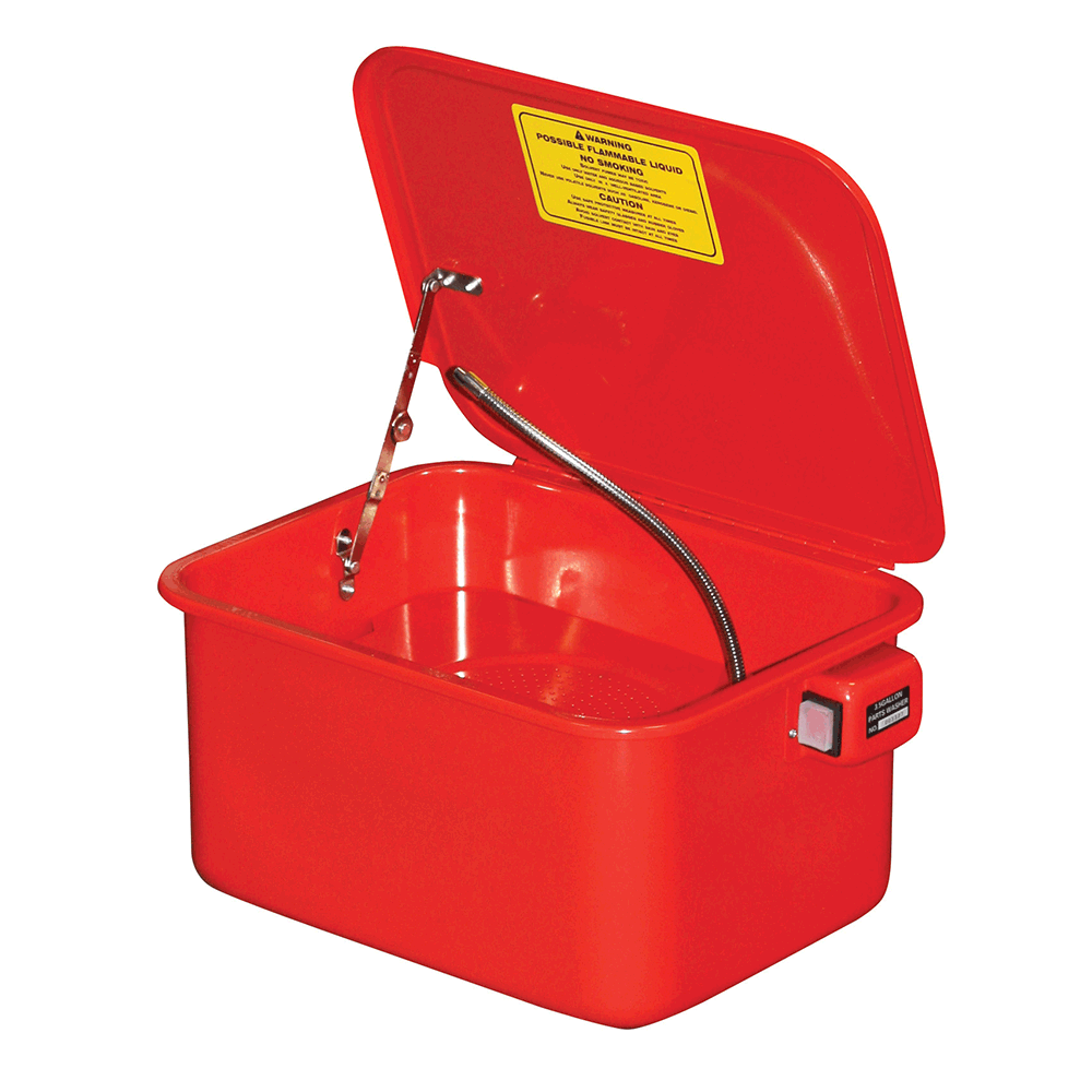 BikeTek 3.5 Gallon Parts Washer UK 3 Pin Plug