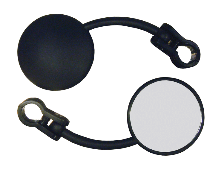 Bike It Mini Folding Bar Mirror Right Hand 7/8in Universal Motorcycle MX