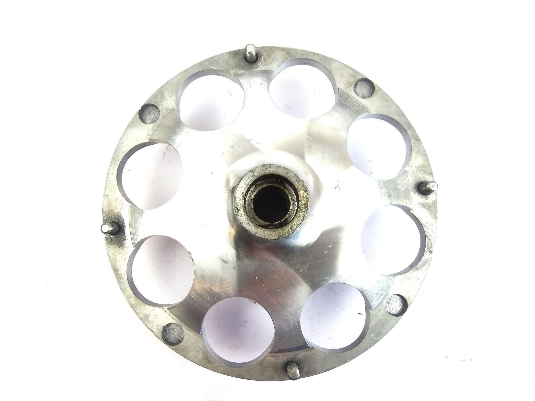 Lambretta - OutBoard Front Disc Kit Replacement Hub - Billet Pepperpot Type - Bare Metal