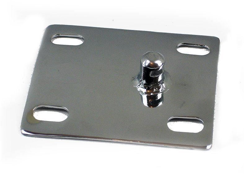 Lambretta Series 1 2 3 Seat Pillar Latch Catch - For Seats With Side Lever- Polished Stainless Steel