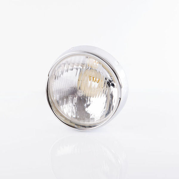 Vespa Headlight Unit 115mm Clear Lens No Bulbs