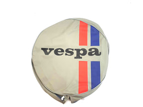 Wheel - Spare Wheel Cover 10 - Vespa Logo And Stripes - Made To Order