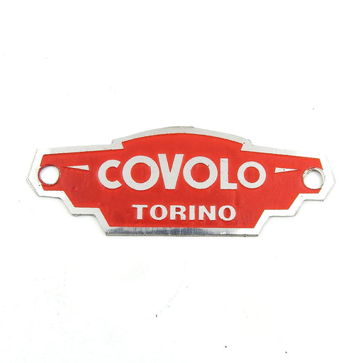Lambretta Seat Badge Plaque - Covolo - Red