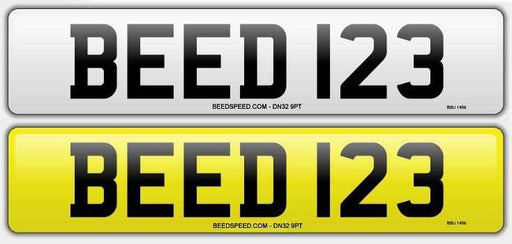 Numberplate - Car - Front And Rear - 20.5x4.75