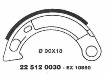 Brake Shoes 22 512 0030 - Beedspeed