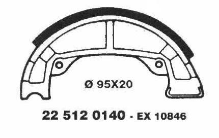 Brake Shoes 22 512 0140 - Beedspeed