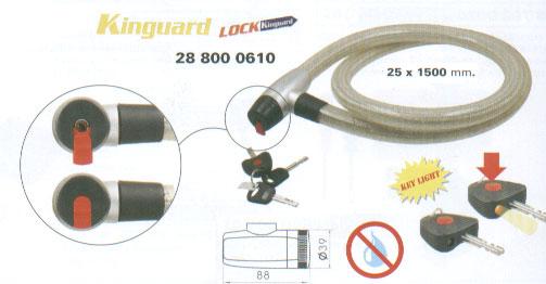 Lock - Cable Lock - Kinguard - 150cm x 25mm