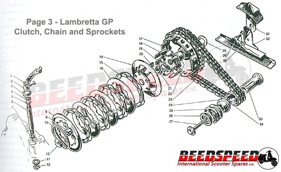Lambretta - Chain - Chain 82 Link - GP200 Standard