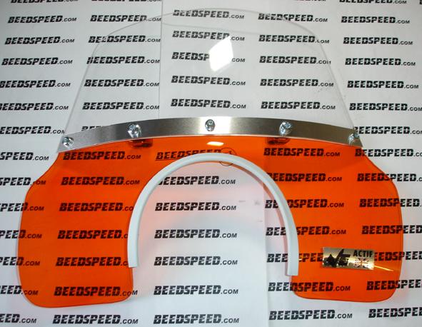 Lambretta - Flyscreen - MOD Style - Li - Transparent Orange
