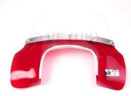 Lambretta - Flyscreen - MOD Style - GP - Transparent Red