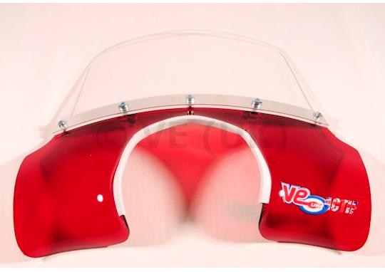 Lambretta - Flyscreen - MOD Style - SX - Transparent Red