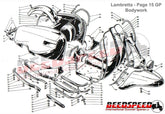 Lambretta - Floor Runner Alloy Channels - Series 3 - No Holes
