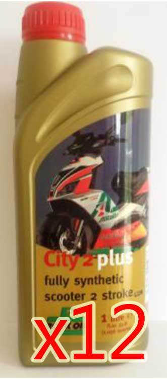 Oil - Rock Oil - 2Stroke City2Plus Fully Synthetic - 1 Litre - Box/12 Pack